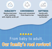 BEBELUNA, 마일드 샴푸, 매일 사용, 98% 천연 성분함유, 신생아, 유아, 아기, 어린이, 성인용 - 올인원 샴푸, 저자극, 17.6 oz (500g)