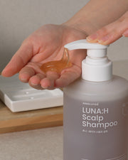 BEBELUNA 루나:H 스칼프 두피 샴푸 - 기능성 탈모 케어, 멘톨 쿨링, 펩타이드 식물성 복합 성분, 500ml (16.9 fl oz)