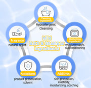 BEBELUNA, 마일드 샴푸, 매일 사용, 98% 천연 성분함유, 신생아, 유아, 아기, 어린이, 성인용 - 올인원 샴푸, 저자극, 17.6 oz (500g)