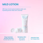 BEBELUNA, Mild Cream 7.05 oz, 98% Natural Ingredients, Moisturizing, Cooling, Tone-up, Non-Sticky, Soothing Care