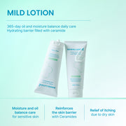 BEBELUNA, Mild Lotion 7.05 oz, K-Beauty,  98% Natural Ingredients, Elderflower & Centella, Gentle Moisturizer for Sensitive Skin